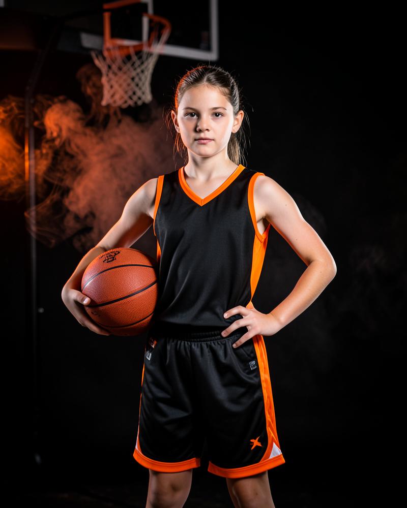 Young Tiger Cubs girls basketball athlete