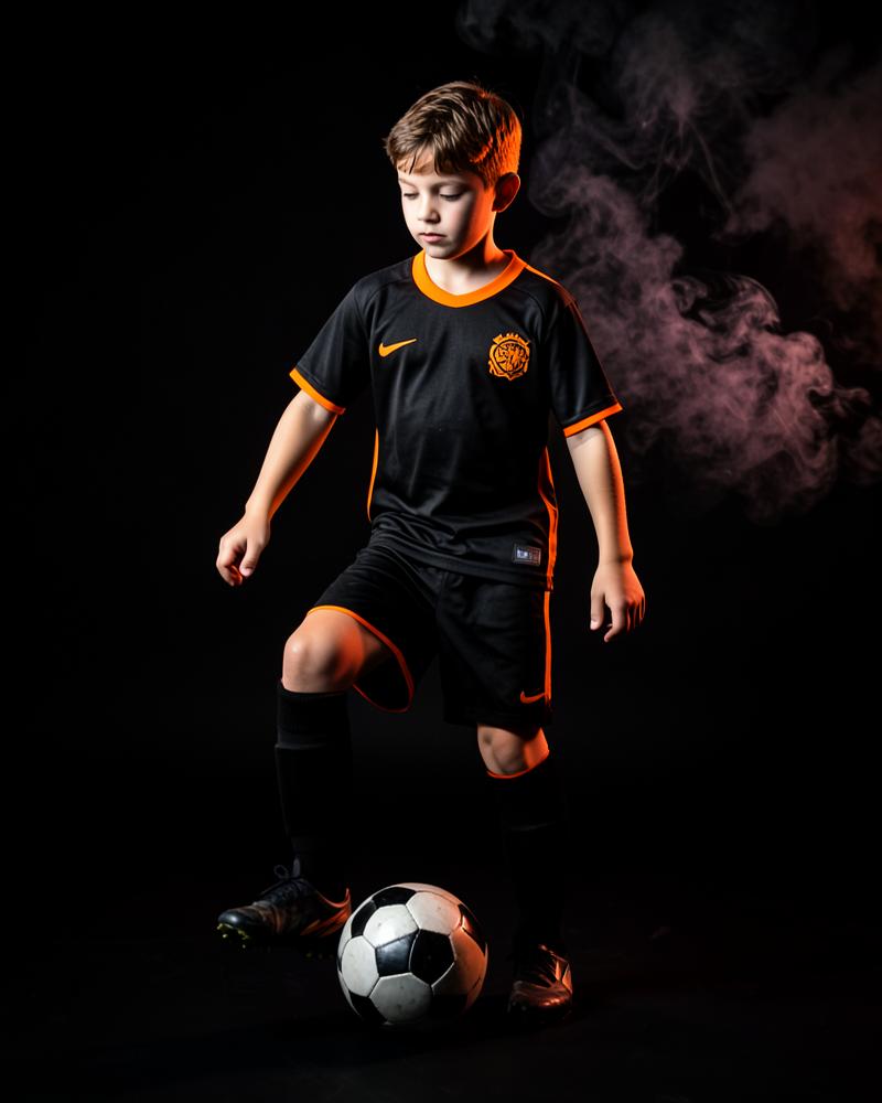 Young Tiger Cubs soccer athlete