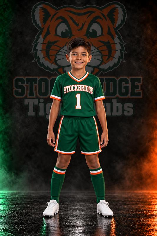 Young Tiger Cubs soccer athlete